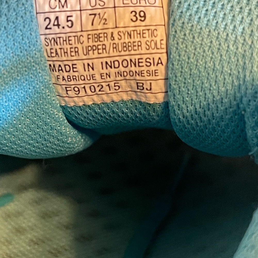 ASICS Gel Contend 3 Athletic Running Shoe Womens Size 7.5 T5F9N Gray Blue Green - Picture 8 of 8